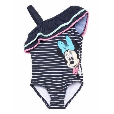 Nmfminnie Monja Swimsuit Wdi Baddräkt Badkläder Blå Name It