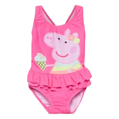 Nmfpeppapig Mastina Swimsuit Pep Baddräkt Badkläder Rosa Name It