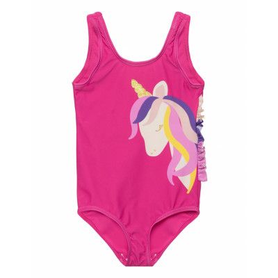 Nmfzella Swimsuit Noos Baddräkt Badkläder Rosa Name It