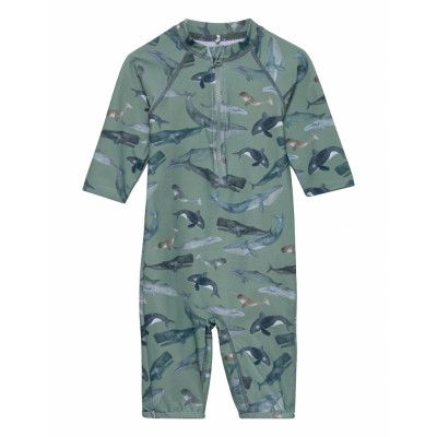 Nmmzabri 3/4 Uv Swim Suit Baddräkt Badkläder Multi/mönstrad Name It