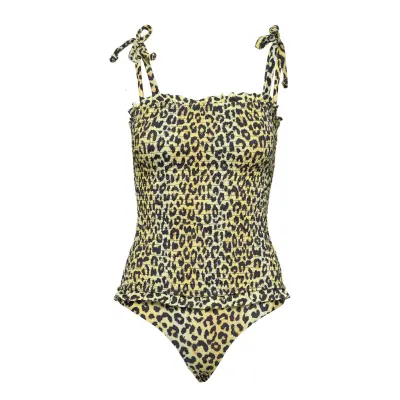 Ocean Smock Swimsuit Baddräkt Badkläder Gul Notes Du Nord