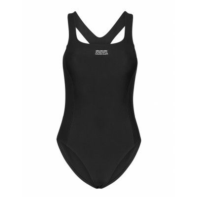 Open Back Piece Baddräkt Badkläder Svart Calvin Klein
