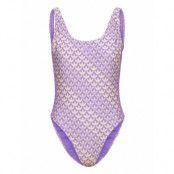 Originals Monogram 3-Stripes Swimsuit Sport Swimsuits Purple Adidas Performance