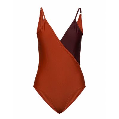 Origz Swimsuit Ao19 Baddräkt Badkläder Orange Gestuz