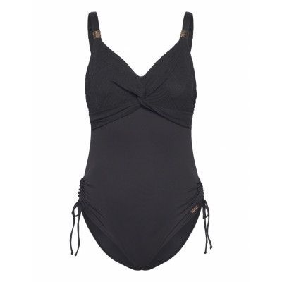 Ottawa Uw Twist Front Swimsuit With Adjustable Leg Baddräkt Badkläder Svart Fantasie