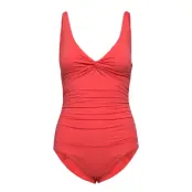 Panos Emporio Simi Solid Swimsuit Baddräkt Badkläder Orange Panos Emporio