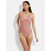 Panos Emporio Zigzag Simi Swimsuit - Pink - 40