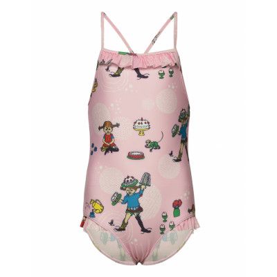 Party Swimming Suit Baddräkt Badkläder Rosa Martinex