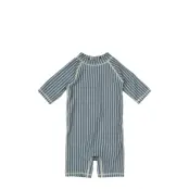 Petit Piao Swimjumpsuit Printed Blå