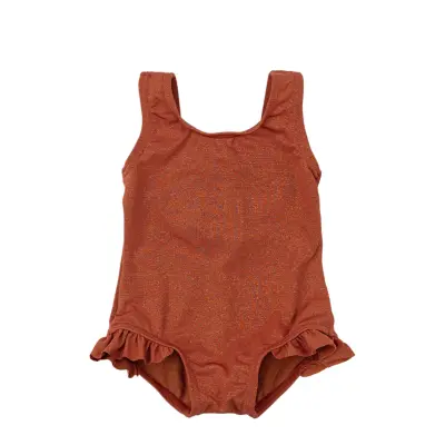 Petit Piao Swimsuit Butterfly Printed Brun