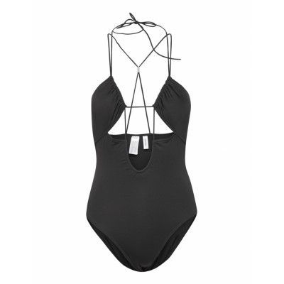 Piece Baddräkt Badkläder Black Calvin Klein