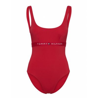 Piece *Villkorat Erbjudande Baddräkt Badkläder Röd Tommy Hilfiger