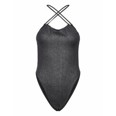 Piece Square Neckline Baddräkt Badkläder Svart Calvin Klein