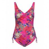 Fantasie Playa Del Carmen Uw V-Neck Swimsuit With Adjustable Leg Rosa