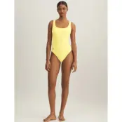 Polo By Ralph Lauren Swimwear Prl Martinique Swimsuit - Yellow - M