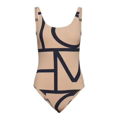 Positano Baddräkt Badkläder Beige Totême