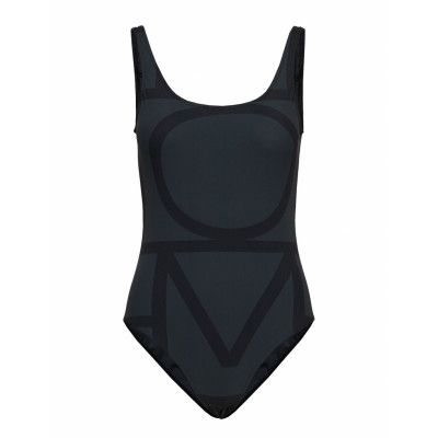 Positano Baddräkt Badkläder Svart Totême