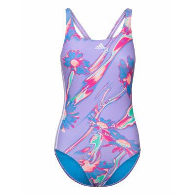 Positivisea 3-Stripes Swimsuit *Villkorat Erbjudande Baddräkt Badkläder Multi/mönstrad Adidas Performance