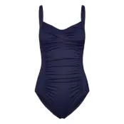 Panos Emporio Potenza Solid Swimsuit Recycled Marinblå