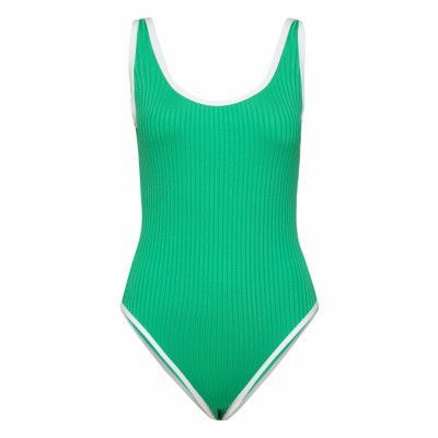 Premium Surf Cheeky Piece Sport Swimsuits Grön Rip Curl