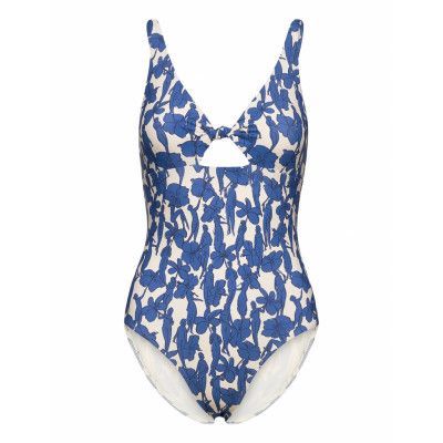 Printed Knot -Piece Baddräkt Badkläder Multi/mönstrad Tory Burch