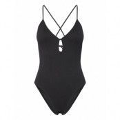 Pulp Swim Bikini Wirefree Plunge T-Shirt Swimsuit Baddräkt Badkläder Black Chantelle Beach