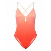Pulp Swim Bikini Wirefree Plunge T-Shirt Swimsuit Baddräkt Badkläder Orange Chantelle Beach