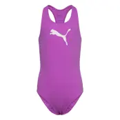 Puma Swim Puma Swim Girls Racerback Swimsuit 1P - Purple - 152
