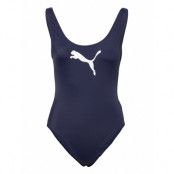 Puma Swim Women Swimsuit 1P Baddräkt Badkläder Blå Puma Swim