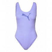 Puma Swim Women Swimsuit 1P *Villkorat Erbjudande Baddräkt Badkläder Lila Puma Swim