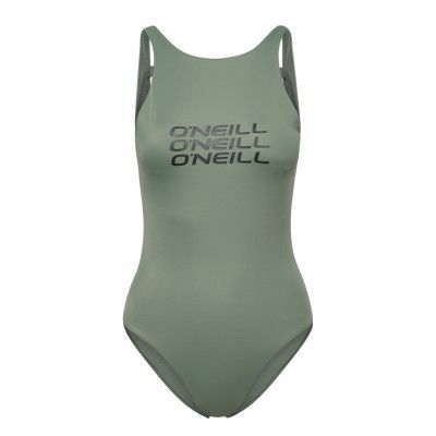 Pw Logo Bathingsuit Baddräkt Badkläder Grön O'neill