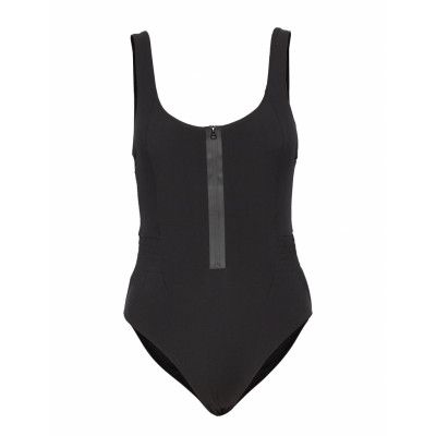 Recycled Crisp Swimwear Baddräkt Badkläder Svart Ganni