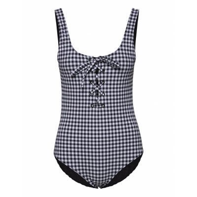 Recycled Matte Baddräkt Badkläder Svart Ganni