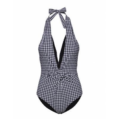 Recycled Matte Baddräkt Badkläder Svart Ganni