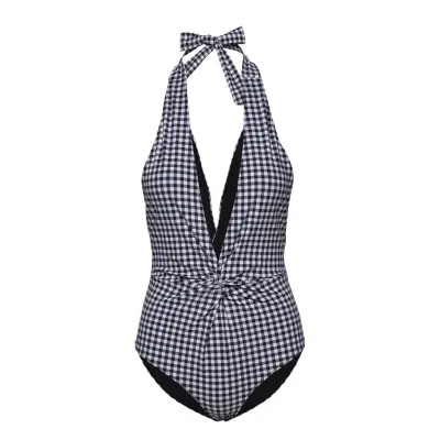 Recycled Matte Baddräkt Badkläder Svart Ganni