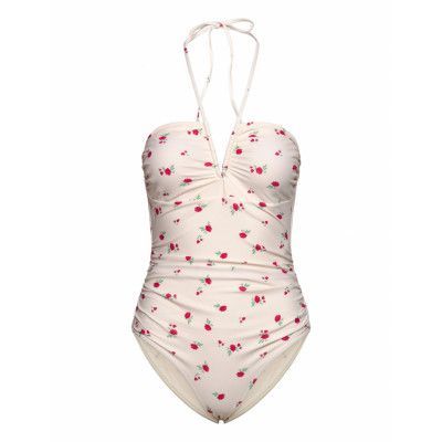 Ganni Recycled Printed Beige