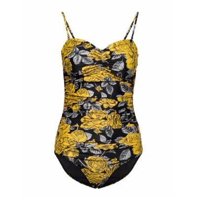 Recycled Printed Baddräkt Badkläder Multi/mönstrad Ganni