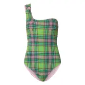 Ganni Recycled Seersucker Grön