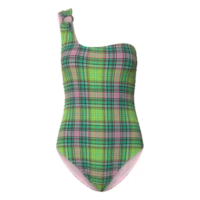 Ganni Recycled Seersucker Grön