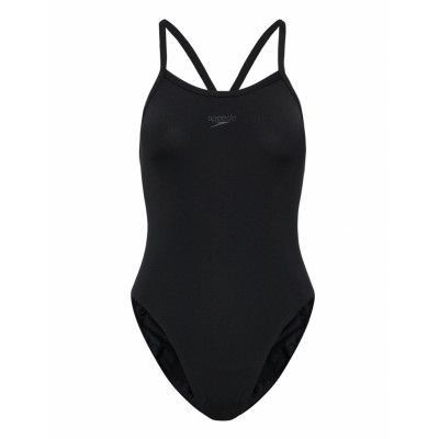 Refractwave Allover Turnback Baddräkt Badkläder Svart Speedo