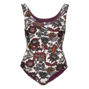 Reversible Bathing Suit In Econyl™ Quality Baddräkt Badkläder Röd Scotch & Soda