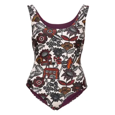 Reversible Bathing Suit In Econyl™ Quality Baddräkt Badkläder Röd Scotch & Soda