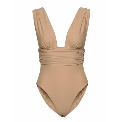Rio Baddräkt Badkläder Beige Scampi
