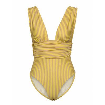 Rio Baddräkt Badkläder Gul Scampi