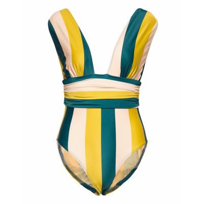 Rio Baddräkt Badkläder Gul Scampi