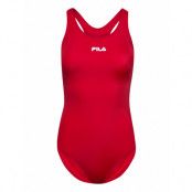 Saki Racer Back Swimsuit *Villkorat Erbjudande Baddräkt Badkläder Röd FILA