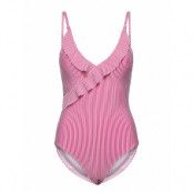 Santorini Swimsuit Baddräkt Badkläder Rosa Missya