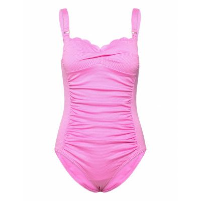 Scallop Shaping Bs O Baddräkt Badkläder Pink Hunkemöller