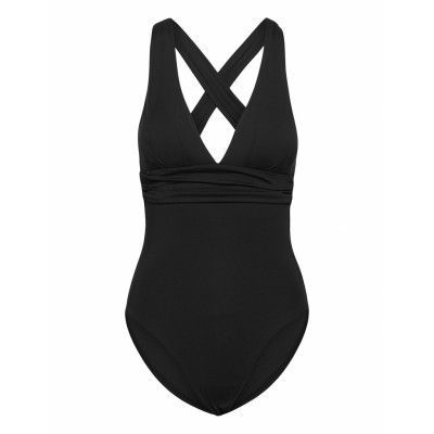 S.collective Cross Back Piece Baddräkt Badkläder Svart Seafolly