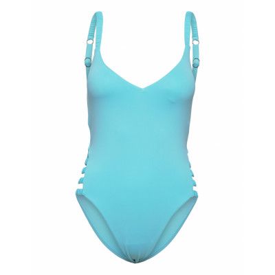 S.collective Gathered Strap Piece Baddräkt Badkläder Blue Seafolly